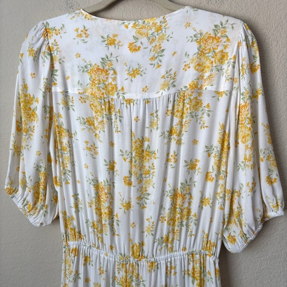 Kivari Marielle Boho Floral Print Crepe Tie-Front Minidress NEW - Picture 11 of 12